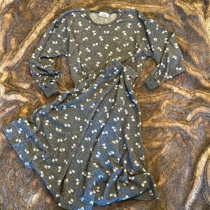 Vintage 80’s Skirt Set with Bows Size Medium